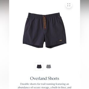 Tracksmith Overland Navy Athletic Shorts
